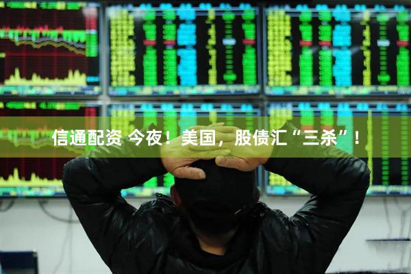 信通配资 今夜！美国，股债汇“三杀”！