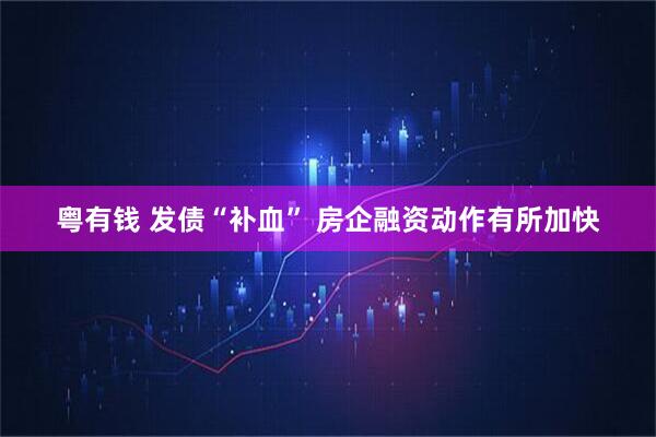 粤有钱 发债“补血” 房企融资动作有所加快
