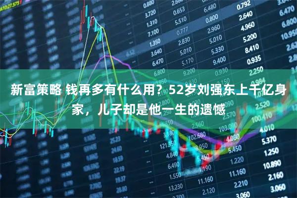 新富策略 钱再多有什么用？52岁刘强东上千亿身家，儿子却是他一生的遗憾