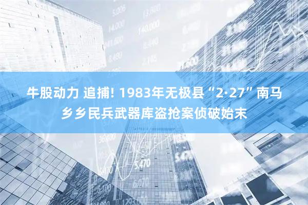 牛股动力 追捕! 1983年无极县“2·27”南马乡乡民兵武器库盗抢案侦破始末