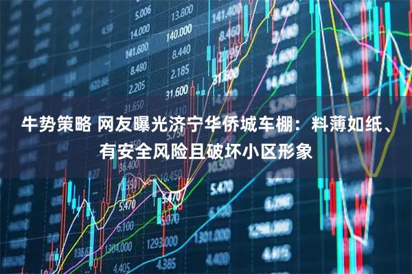 牛势策略 网友曝光济宁华侨城车棚：料薄如纸、有安全风险且破坏小区形象