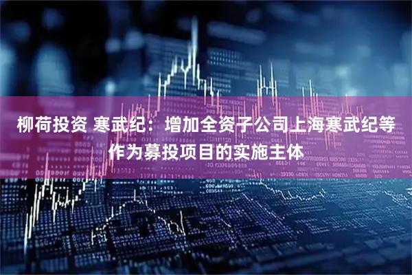 柳荷投资 寒武纪：增加全资子公司上海寒武纪等作为募投项目的实施主体